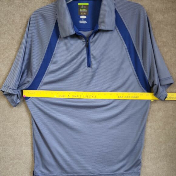 Shark Greg Norman 1/4 Zip Polo Tasso Elba Men's Large Slim Fit Golf Shirt - Picture 6 of 11
